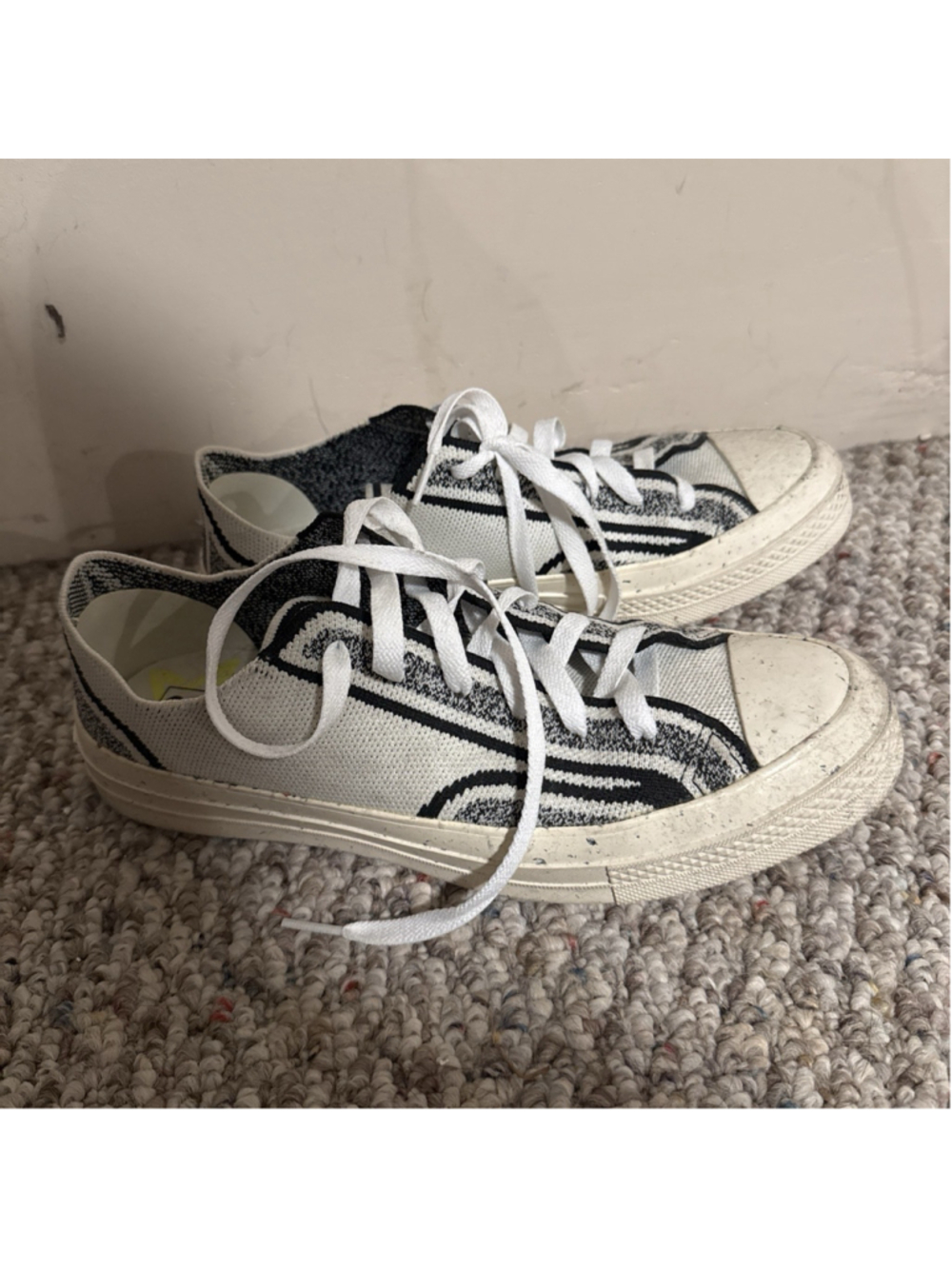 Converse Renew Chuck 70 Knit Low "Egret Black" Size M 7.5/W 9.5 Chuck Taylor